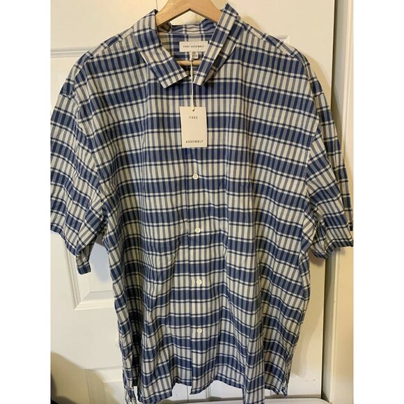 New Free assembly Men’s Sz‎ XXL short sleeve button down shirt - Picture 5 of 6